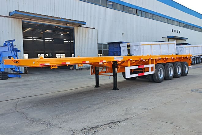 TITAN 40 Foot Flatbed Semi Trailer for Sale in Saudi Arabia - Semi-reboque plataforma/ Caixa aberta: foto 3 TITAN 40 Foot Flatbed Semi Trailer for Sale in Saudi Arabia - Semi-reboque plataforma/ Caixa aberta: foto 3