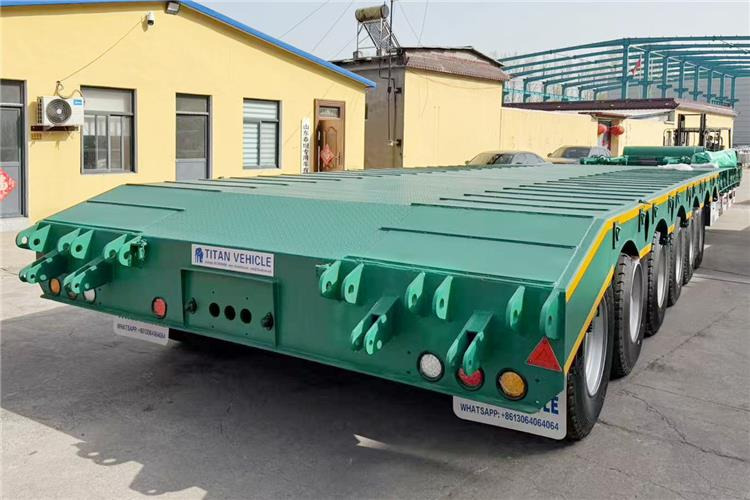 TITAN 6 Axle 80 Ton Low Loader Semi Trailer for Sale In Zambia - Semi-reboque baixa: foto 3 TITAN 6 Axle 80 Ton Low Loader Semi Trailer for Sale In Zambia - Semi-reboque baixa: foto 3