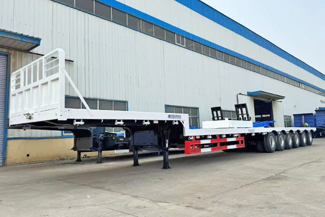 TITAN 6 Axle Step Deck Flatbed Trailer for Sale in Philippines - Semi-reboque plataforma/ Caixa aberta: foto 1 TITAN 6 Axle Step Deck Flatbed Trailer for Sale in Philippines - Semi-reboque plataforma/ Caixa aberta: foto 1