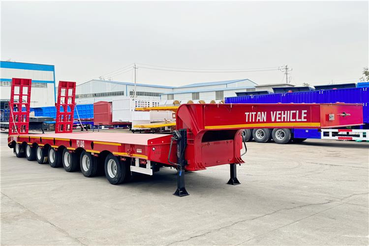 TITAN 7 Axle 120 Ton Lowbed Trailer for Sale In Saudi Arabia - Semi-reboque baixa: foto 1 TITAN 7 Axle 120 Ton Lowbed Trailer for Sale In Saudi Arabia - Semi-reboque baixa: foto 1