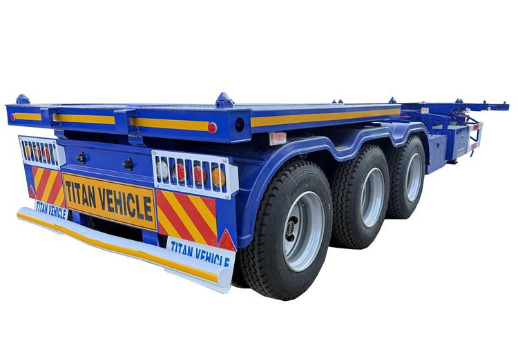 TITAN Sales Promotion 40 feet Container Trailer for Sale In Mexico - Semi-reboque chassi: foto 4 TITAN Sales Promotion 40 feet Container Trailer for Sale In Mexico - Semi-reboque chassi: foto 4