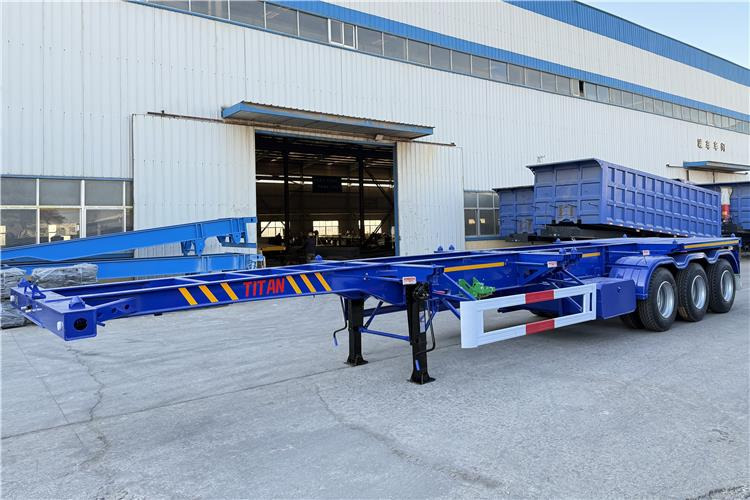 TITAN Sales Promotion 40 feet Container Trailer for Sale In Mexico - Semi-reboque chassi: foto 2 TITAN Sales Promotion 40 feet Container Trailer for Sale In Mexico - Semi-reboque chassi: foto 2