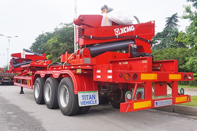 XCMG 2025 New Container Side Loader Trailer for Sale in Tanzania - Semi-reboque transportador de contêineres/ Caixa móvel: foto 3 XCMG 2025 New Container Side Loader Trailer for Sale in Tanzania - Semi-reboque transportador de contêineres/ Caixa móvel: foto 3