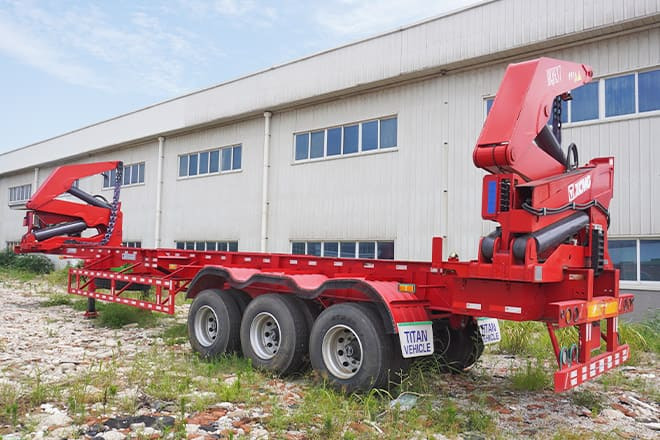 XCMG 20Ft 40Ft Container Side Loader for Sale in Guyana - Semi-reboque transportador de contêineres/ Caixa móvel: foto 1 XCMG 20Ft 40Ft Container Side Loader for Sale in Guyana - Semi-reboque transportador de contêineres/ Caixa móvel: foto 1