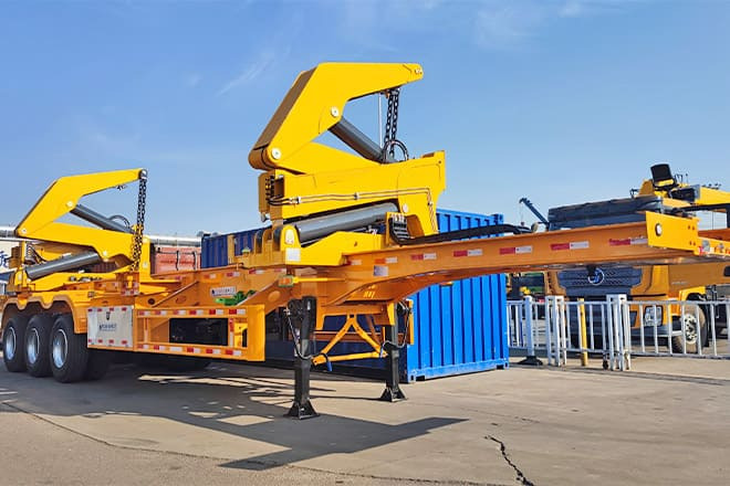 XCMG 40 Ton Sidelifter Container Trailer for Sale in Guyana - Semi-reboque transportador de contêineres/ Caixa móvel: foto 1 XCMG 40 Ton Sidelifter Container Trailer for Sale in Guyana - Semi-reboque transportador de contêineres/ Caixa móvel: foto 1