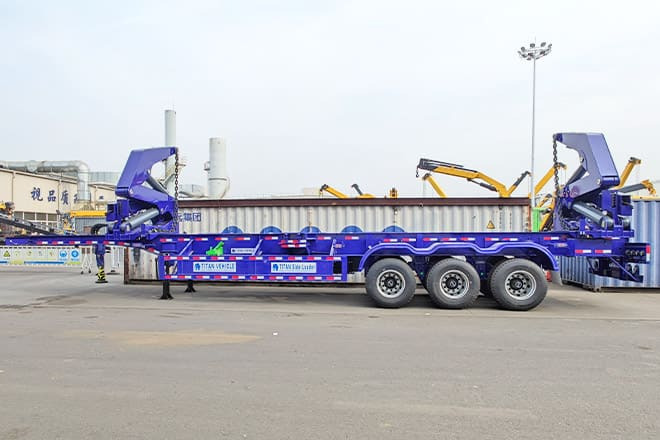 XCMG 40Ft Shipping Container Side Loader for Sale in Argentina - Semi-reboque transportador de contêineres/ Caixa móvel: foto 1 XCMG 40Ft Shipping Container Side Loader for Sale in Argentina - Semi-reboque transportador de contêineres/ Caixa móvel: foto 1