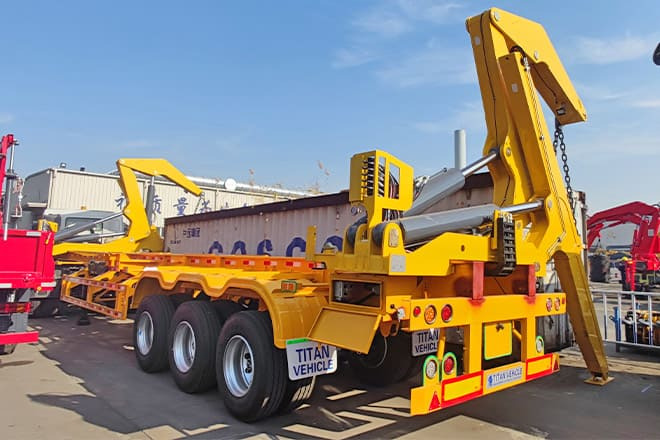 XCMG 40T Container Side Lift Trailer for Sale in Nigeria - Semi-reboque transportador de contêineres/ Caixa móvel: foto 1 XCMG 40T Container Side Lift Trailer for Sale in Nigeria - Semi-reboque transportador de contêineres/ Caixa móvel: foto 1