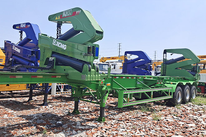 XCMG China 37Ton Side Lifter for Sale in Togo - Semi-reboque transportador de contêineres/ Caixa móvel: foto 1 XCMG China 37Ton Side Lifter for Sale in Togo - Semi-reboque transportador de contêineres/ Caixa móvel: foto 1