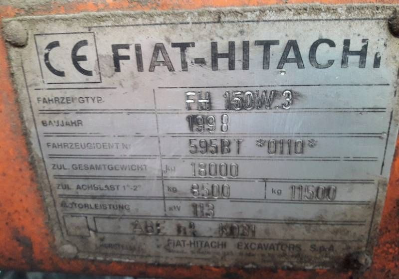 FIAT Hitachi FH 150W3 zwolnica 10 srub - Carroceria e exterior: foto 2 FIAT Hitachi FH 150W3 zwolnica 10 srub - Carroceria e exterior: foto 2