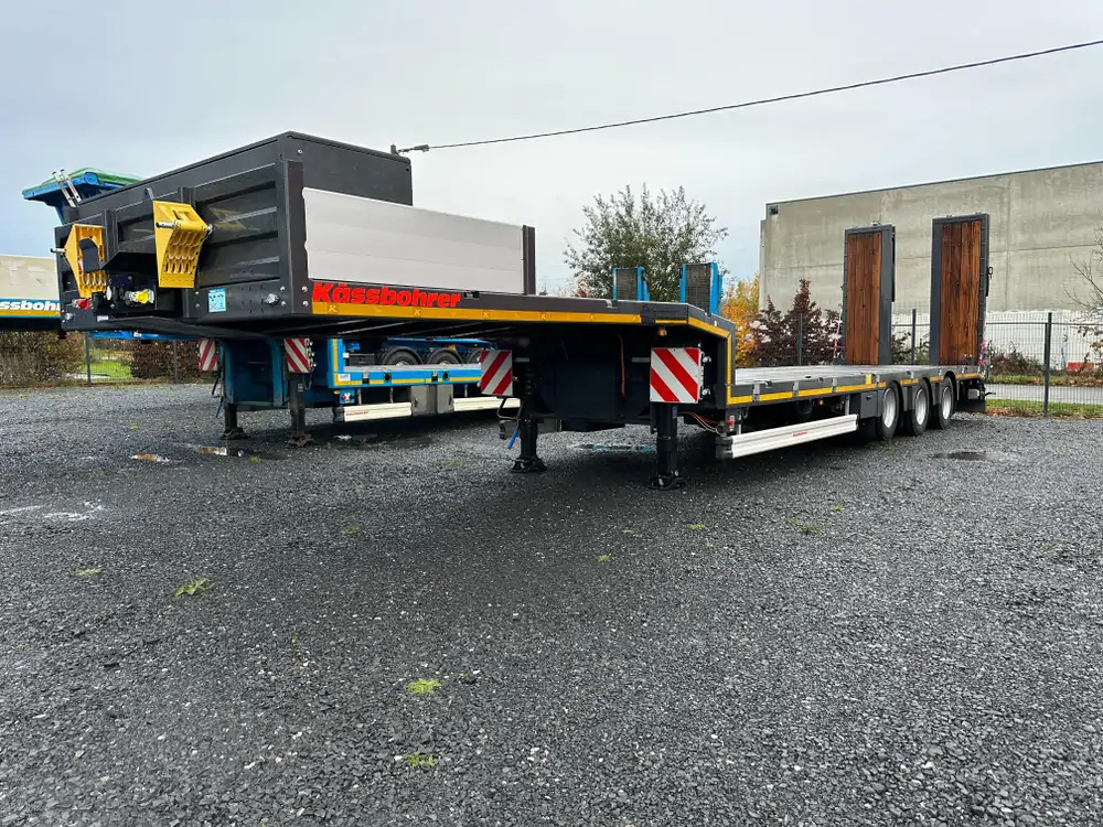 Kässbohrer essieu relevable + essieu suiveur - MATERIEL NEUF - Semi-reboque baixa: foto 1 Kässbohrer essieu relevable + essieu suiveur - MATERIEL NEUF - Semi-reboque baixa: foto 1