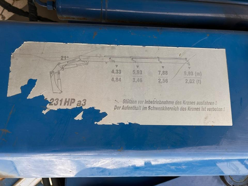Camião de caixa aberta/ Plataforma, Camião grua DAF DAF XF 460 FAN + MKG + 10mtr 2to + Lenkachse + EURO 6: foto 8