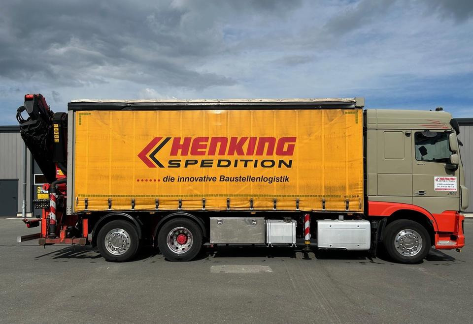 Camião de lona, Camião grua DAF DAF XF 460 FAN + PALFINGER + 16mtr + Lenkachse + EURO 6: foto 7