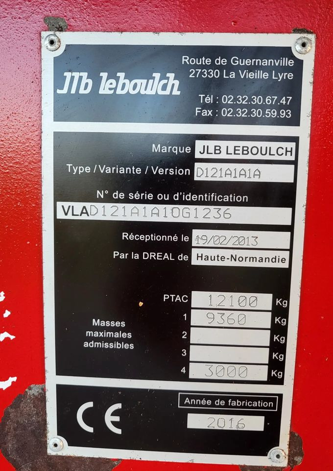 Leboulch HVS 51S12 - Espalhador de estrume: foto 5 Leboulch HVS 51S12 - Espalhador de estrume: foto 5