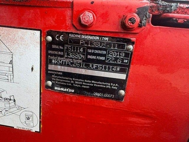 Komatsu 138US-11 - Escavadora de rastos: foto 5 Komatsu 138US-11 - Escavadora de rastos: foto 5