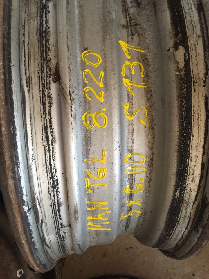 Gebrauchte Felgen 5 J x 6,00 für Reifengröße 215 x 75 x 17,5, Artikel - Nr. : 99.99999 - 9999 - Jante para Camião: foto 1 Gebrauchte Felgen 5 J x 6,00 für Reifengröße 215 x 75 x 17,5, Artikel - Nr. : 99.99999 - 9999 - Jante para Camião: foto 1