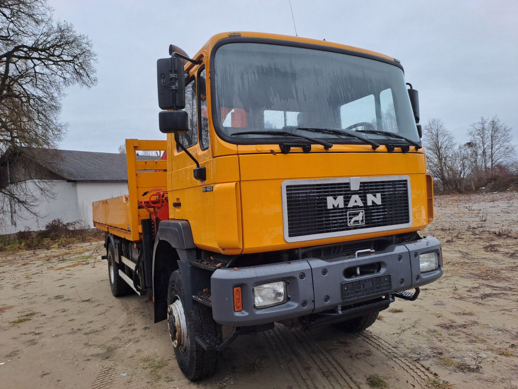 MAN 19.403 Pritsche 4x4 mit Palfingerkran PK 21000 mit Funk - Fernbedienung - Camião grua: foto 2 MAN 19.403 Pritsche 4x4 mit Palfingerkran PK 21000 mit Funk - Fernbedienung - Camião grua: foto 2