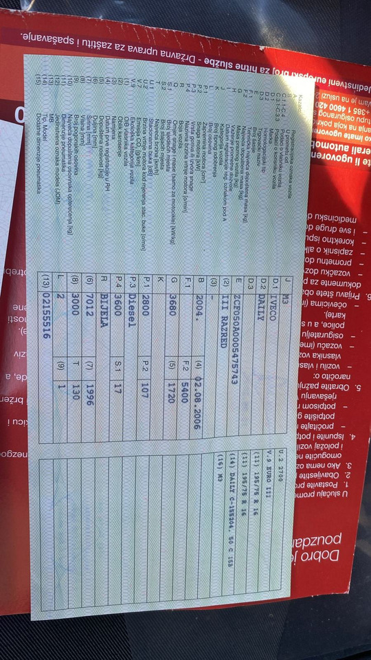 Iveco, 2004 god. - Minibus, Furgão de passageiros: foto 3 Iveco, 2004 god. - Minibus, Furgão de passageiros: foto 3