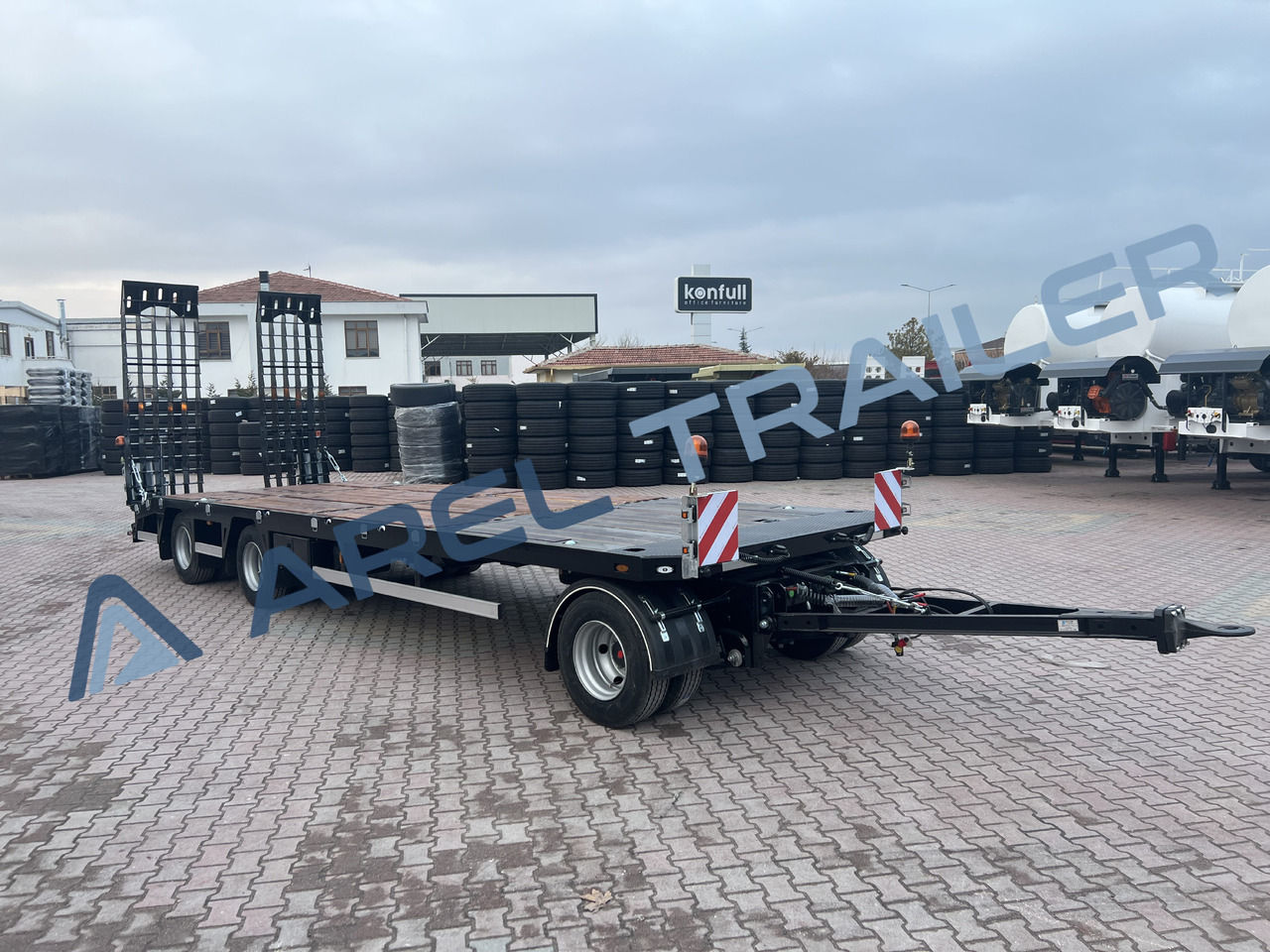 AREL TRAILER 2+1 AXLE DRAWBAR REMORQUE TRAILER - Reboque baixa: foto 1 AREL TRAILER 2+1 AXLE DRAWBAR REMORQUE TRAILER - Reboque baixa: foto 1