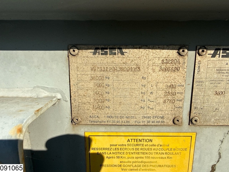 ASCA Chassis 10 / 20 / 30 ft, ADR - Semi-reboque transportador de contêineres/ Caixa móvel: foto 4 ASCA Chassis 10 / 20 / 30 ft, ADR - Semi-reboque transportador de contêineres/ Caixa móvel: foto 4