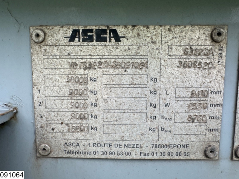 ASCA Chassis 10 / 20 / 30 ft, ADR - Semi-reboque transportador de contêineres/ Caixa móvel: foto 4 ASCA Chassis 10 / 20 / 30 ft, ADR - Semi-reboque transportador de contêineres/ Caixa móvel: foto 4