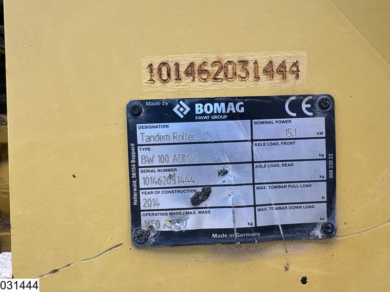Bomag BW 100ADM-5 2207h, 15,1KW - Rolo: foto 5 Bomag BW 100ADM-5 2207h, 15,1KW - Rolo: foto 5