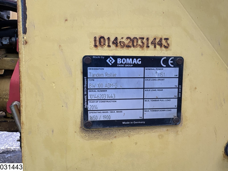 Bomag BW 100ADM-5 2252h, 15.1KW - Rolo: foto 5 Bomag BW 100ADM-5 2252h, 15.1KW - Rolo: foto 5