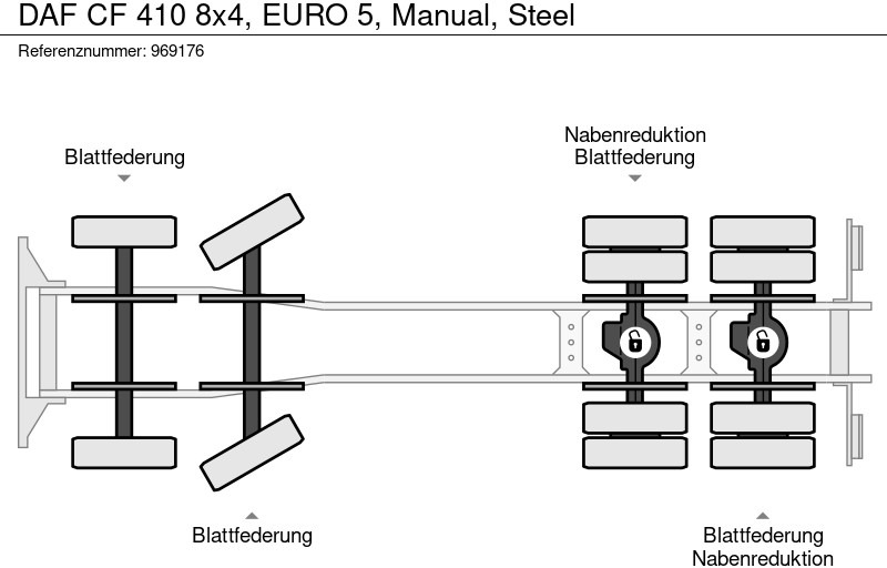 Camião basculante DAF CF 410 8x4, EURO 5, Manual, Steel: foto 18 Camião basculante DAF CF 410 8x4, EURO 5, Manual, Steel: foto 18