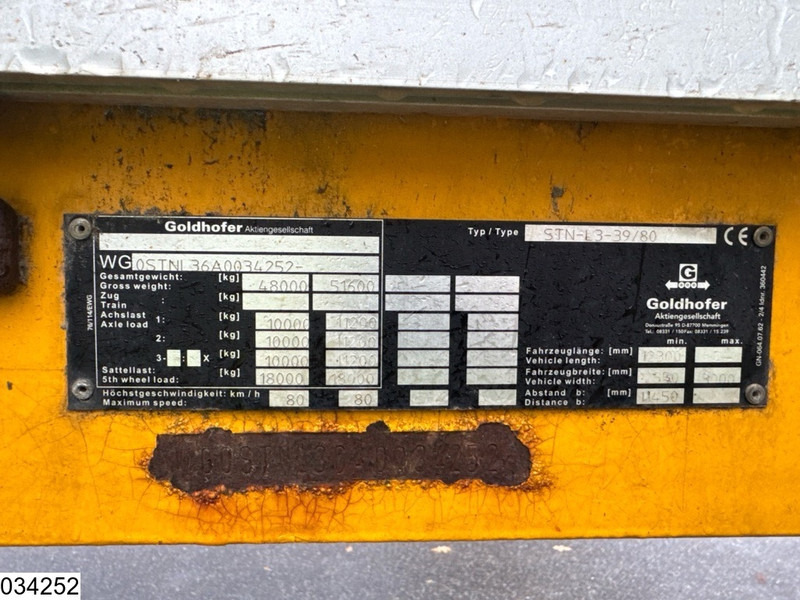 Goldhofer Lowbed 48,000 kg, Steering axle - Semi-reboque baixa: foto 4 Goldhofer Lowbed 48,000 kg, Steering axle - Semi-reboque baixa: foto 4