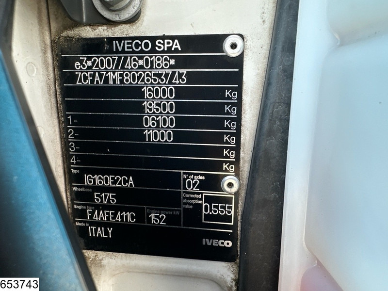Camião de lona Iveco 160E21 EURO 6, Dhollandia: foto 7