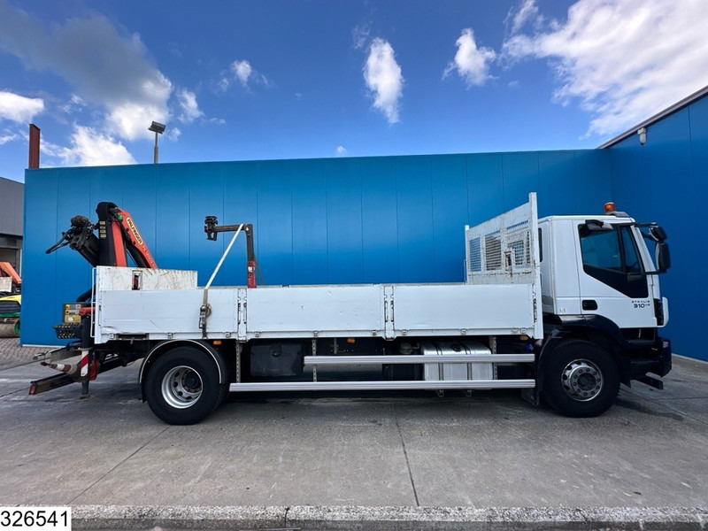 Camião de caixa aberta/ Plataforma, Camião grua Iveco Stralis 310 EURO 6, Steel suspension, Palfinger: foto 12