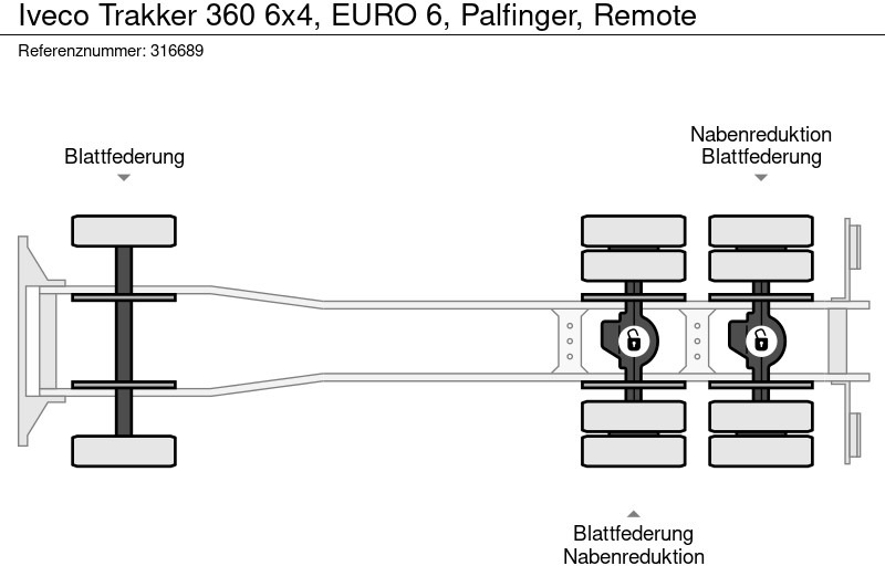 Camião de caixa aberta/ Plataforma, Camião grua Iveco Trakker 360 6x4, EURO 6, Palfinger, Remote: foto 16 Camião de caixa aberta/ Plataforma, Camião grua Iveco Trakker 360 6x4, EURO 6, Palfinger, Remote: foto 16