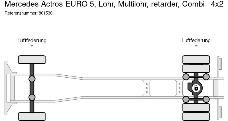 Camião transporte de veículos Mercedes-Benz Actros EURO 5, Lohr, Multilohr, retarder, Combi: foto 18