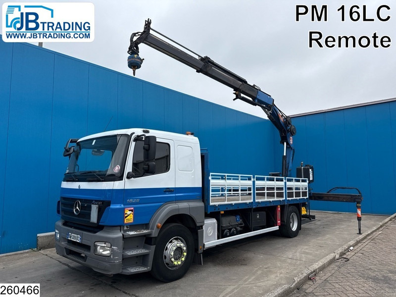 Mercedes-Benz Axor 1829 Manual, PM, Remote control - Camião de caixa aberta/ Plataforma, Camião grua: foto 1 Mercedes-Benz Axor 1829 Manual, PM, Remote control - Camião de caixa aberta/ Plataforma, Camião grua: foto 1