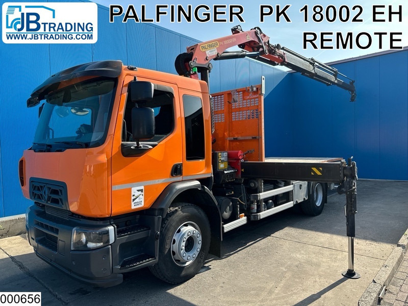 Renault C 320 EURO 6, Steel suspension, Palfinger - Camião de caixa aberta/ Plataforma, Camião grua: foto 1 Renault C 320 EURO 6, Steel suspension, Palfinger - Camião de caixa aberta/ Plataforma, Camião grua: foto 1