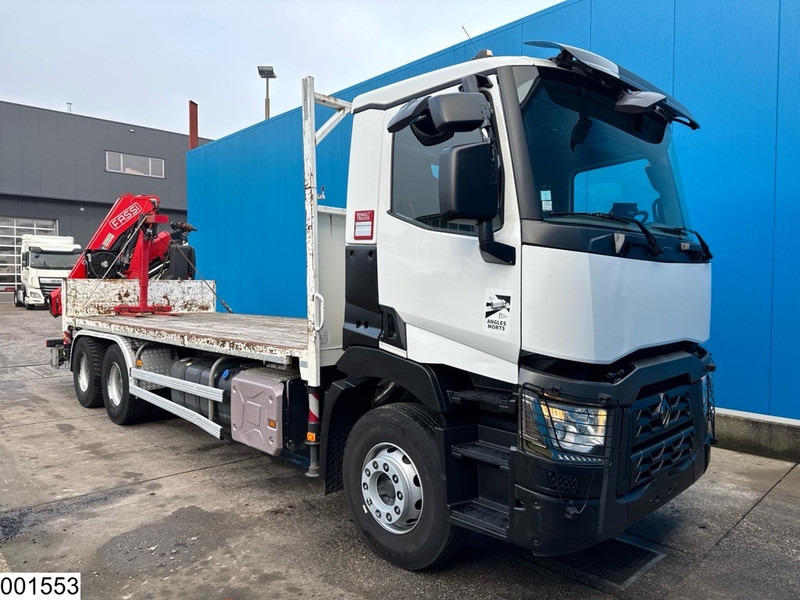 Renault C 380 6x4, EURO 6, Fassi, Steel suspension, Remote - Camião de caixa aberta/ Plataforma, Camião grua: foto 3 Renault C 380 6x4, EURO 6, Fassi, Steel suspension, Remote - Camião de caixa aberta/ Plataforma, Camião grua: foto 3