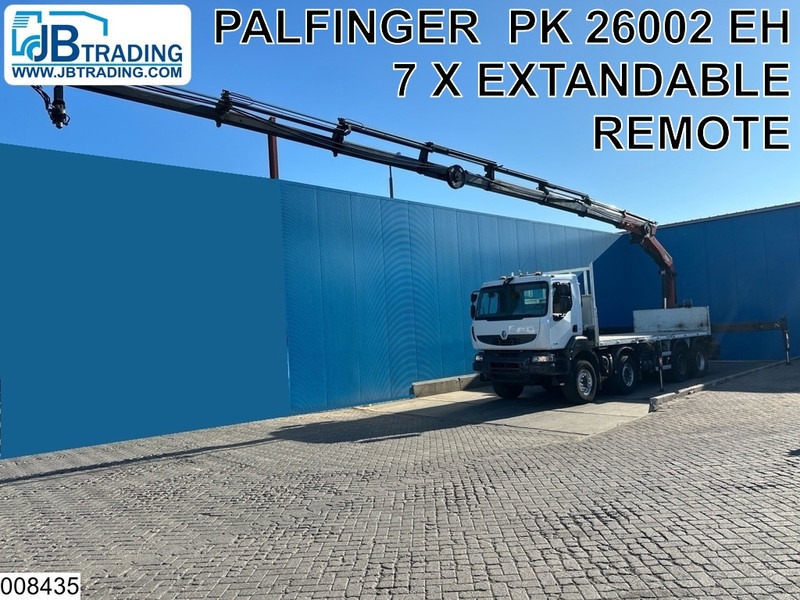 Renault Kerax 430 Dxi 8x4, EURO 5, Palfinger, Remote, Steel suspenion - Camião de caixa aberta/ Plataforma, Camião grua: foto 1 Renault Kerax 430 Dxi 8x4, EURO 5, Palfinger, Remote, Steel suspenion - Camião de caixa aberta/ Plataforma, Camião grua: foto 1