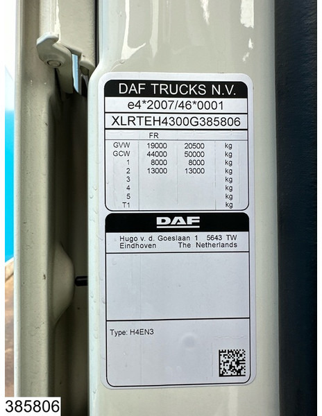 Tractor DAF XF 480 EURO 6, Retarder, Standairco: foto 7