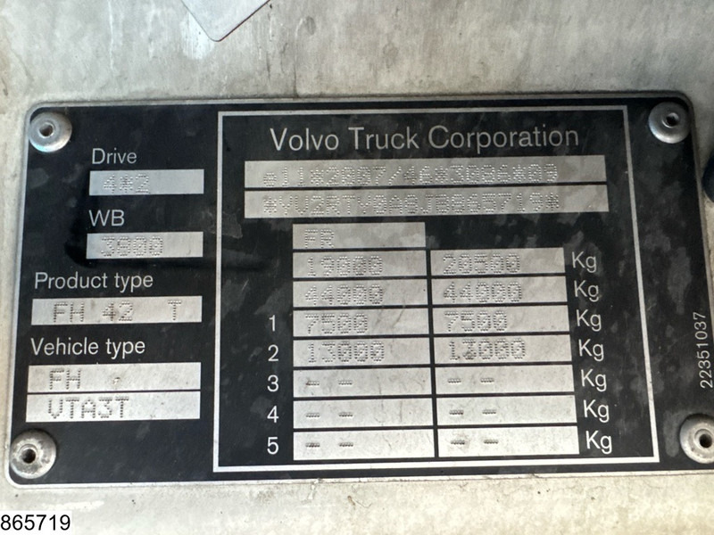 Tractor Volvo FH 460 EURO 6, Standairco: foto 10