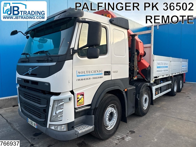 Volvo FM 460 8x2 EURO 6, Palfinger, Remote - Camião de caixa aberta/ Plataforma, Camião grua: foto 1 Volvo FM 460 8x2 EURO 6, Palfinger, Remote - Camião de caixa aberta/ Plataforma, Camião grua: foto 1