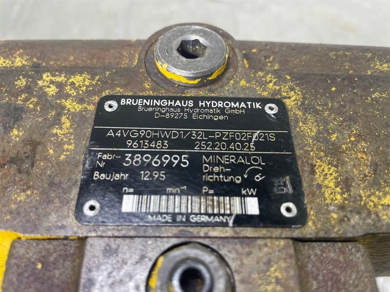 Brueninghaus Hydromatik A4VG90HWD1/32L-Drive pump/Fahrpumpe/Rijpomp - Hidráulica para Máquina de construção: foto 4 Brueninghaus Hydromatik A4VG90HWD1/32L-Drive pump/Fahrpumpe/Rijpomp - Hidráulica para Máquina de construção: foto 4