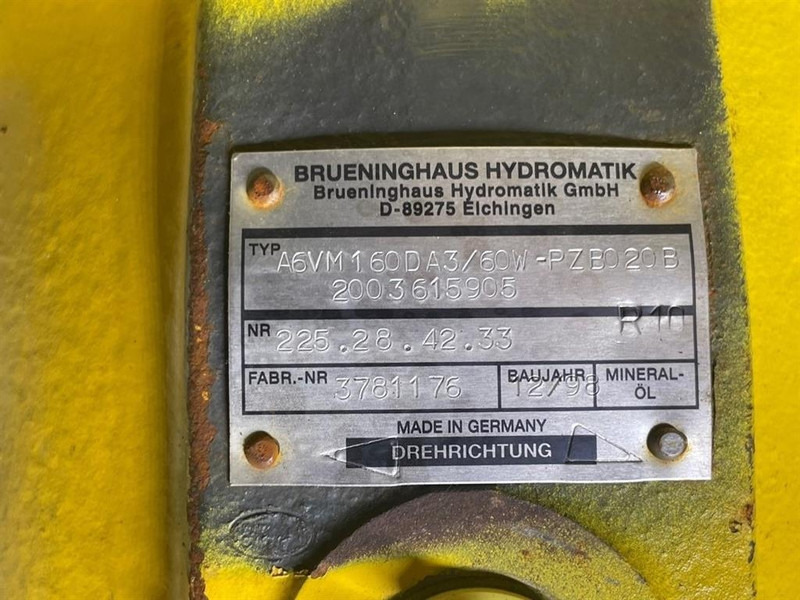 Brueninghaus Hydromatik A6VM160DA3/60W-Drive motor/Fahrmotor/Rijmotor - Hidráulica para Máquina de construção: foto 5 Brueninghaus Hydromatik A6VM160DA3/60W-Drive motor/Fahrmotor/Rijmotor - Hidráulica para Máquina de construção: foto 5