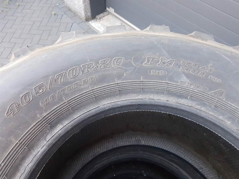 Jantes e pneus para Máquina de construção Cover (Dunlop / Mitas) 405/70-R20 (16/70R20)-Tire: foto 6