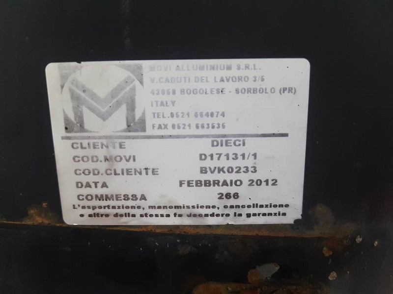 Dieci Telehandler-BVK0233-Cooler/Kühler/Koeler - Motor e peças para Máquina de construção: foto 3 Dieci Telehandler-BVK0233-Cooler/Kühler/Koeler - Motor e peças para Máquina de construção: foto 3