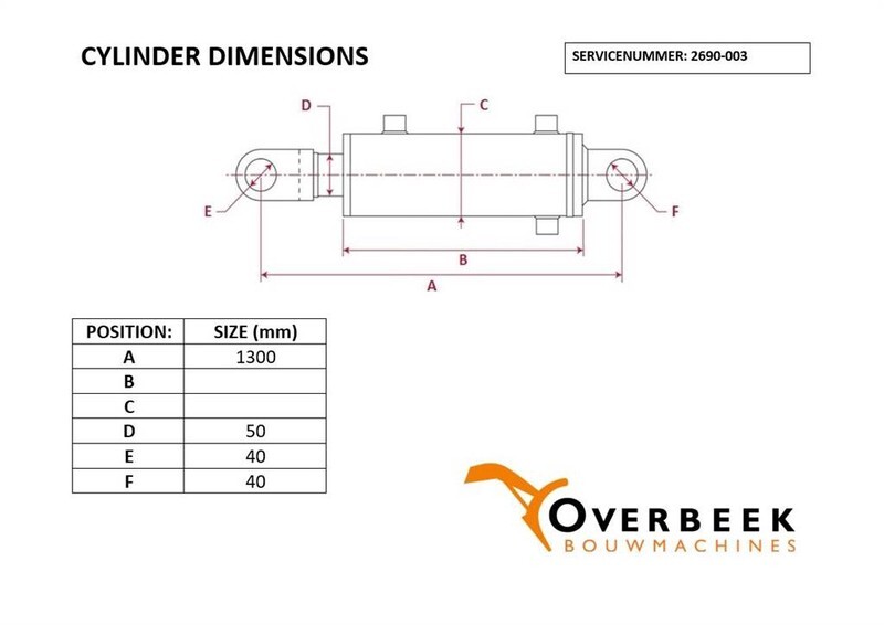 Kramer 520 Allrad-Tilt cylinder/Kippzylinder/Nijgcilinder - Hidráulica para Máquina de construção: foto 4 Kramer 520 Allrad-Tilt cylinder/Kippzylinder/Nijgcilinder - Hidráulica para Máquina de construção: foto 4