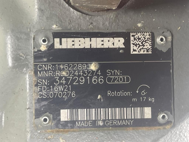 Liebherr A924C-11622893-Rexroth A10VO28-Load sensing pump - Hidráulica para Máquina de construção: foto 5 Liebherr A924C-11622893-Rexroth A10VO28-Load sensing pump - Hidráulica para Máquina de construção: foto 5