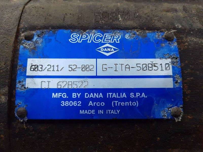 Eixo e peças para Máquina de construção Manitou ATJ-CI678572-Spicer Dana 603/211/52-Axle/Achse/As: foto 6 Eixo e peças para Máquina de construção Manitou ATJ-CI678572-Spicer Dana 603/211/52-Axle/Achse/As: foto 6