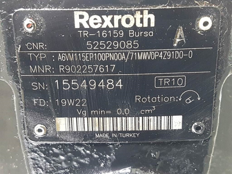 Manitou MLT630/730-Rexroth A6VM115EP100PN00A-Drive motor - Hidráulica para Máquina de construção: foto 4 Manitou MLT630/730-Rexroth A6VM115EP100PN00A-Drive motor - Hidráulica para Máquina de construção: foto 4