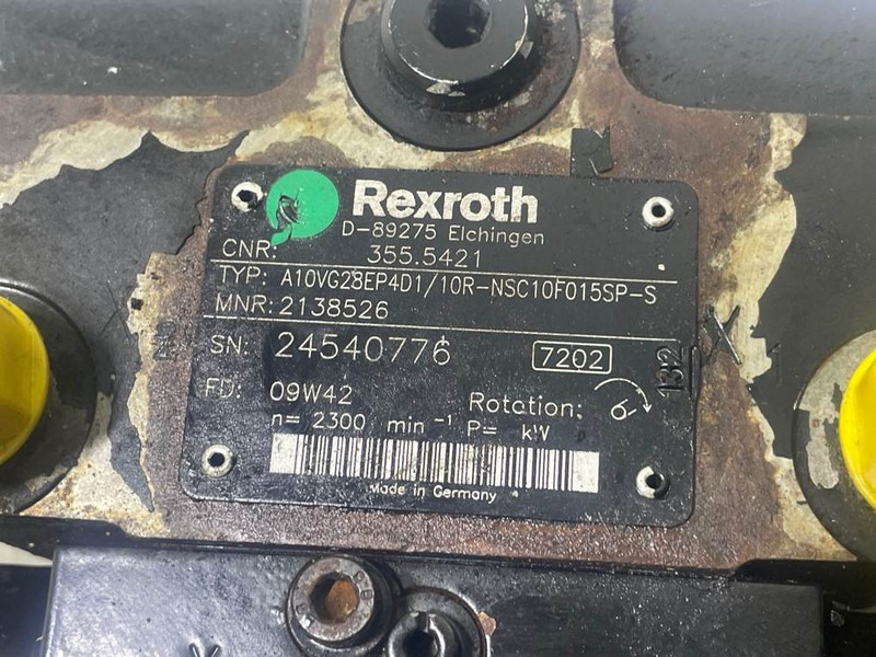 Rexroth A10VG28EP4D1/10R-Drive pump/Fahrpumpe/Rijpomp - Hidráulica para Máquina de construção: foto 4 Rexroth A10VG28EP4D1/10R-Drive pump/Fahrpumpe/Rijpomp - Hidráulica para Máquina de construção: foto 4