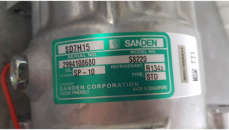 SANDEN SD7H15-S8220-Compressor/Kompressor/Aircopom - Compressor de ar condicionado para Máquina de construção: foto 3 SANDEN SD7H15-S8220-Compressor/Kompressor/Aircopom - Compressor de ar condicionado para Máquina de construção: foto 3