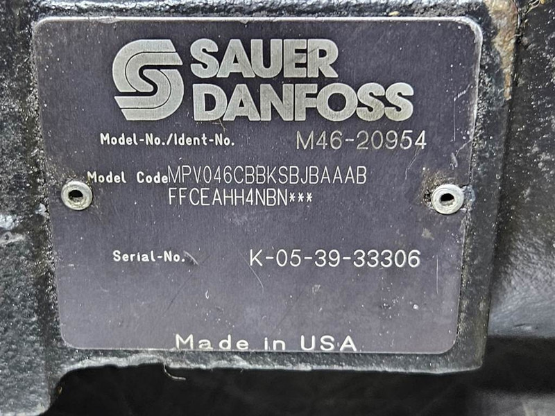 Locação financeira de Sauer Danfoss MPV046CBBK-M46-20954-Drive pump/Fahrpumpe/Rijpomp Sauer Danfoss MPV046CBBK-M46-20954-Drive pump/Fahrpumpe/Rijpomp: foto 7